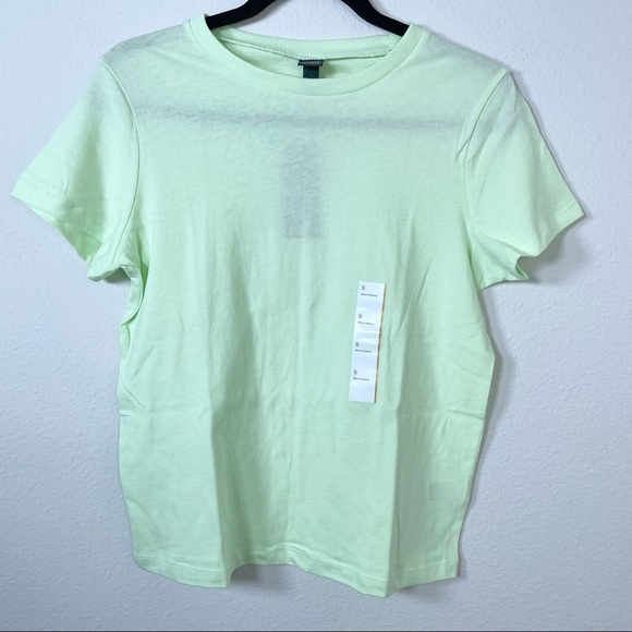 Wild Fable Green Crew Neck Basic T-Shirt Sz Small - Picture 8 of 8